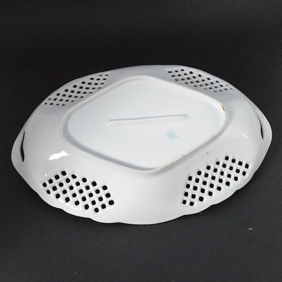 Antique Victoria Austria Porcelain Pheasant Serving Bowl - Picture 2 of 9